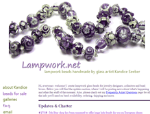Tablet Screenshot of lampwork.net